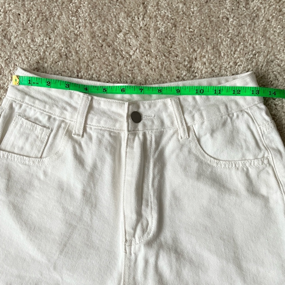 Shein | White Denim Women's Shorts - Picture 2 of 8